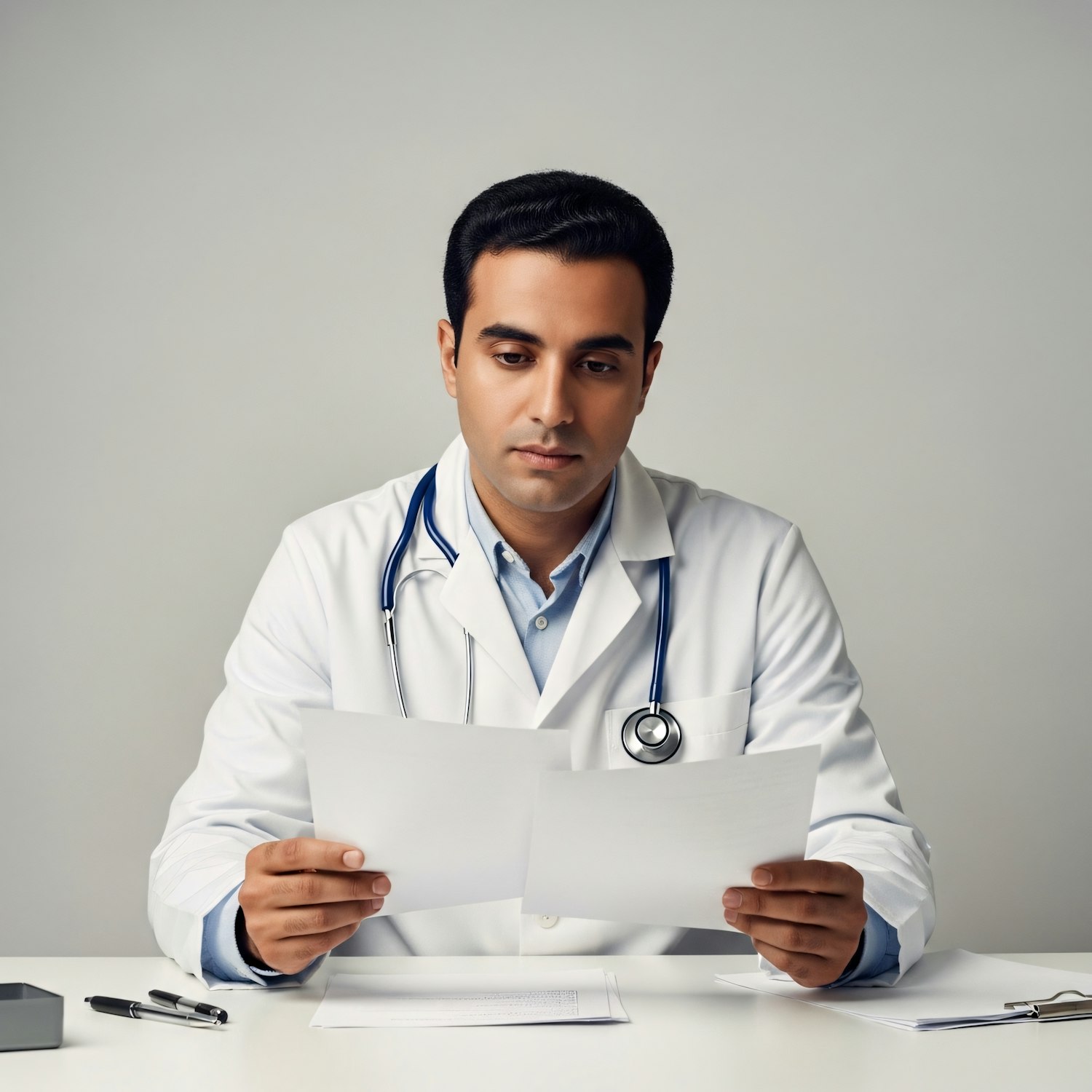 Medical records on desk, representing diagnostic error cases