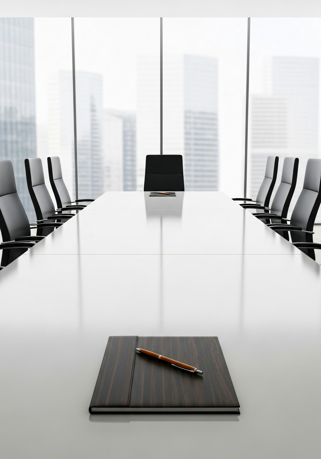 Hallowell & Pierce conference room overlooking Houston